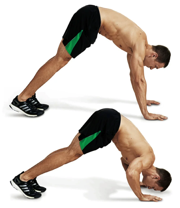 Pike push ups