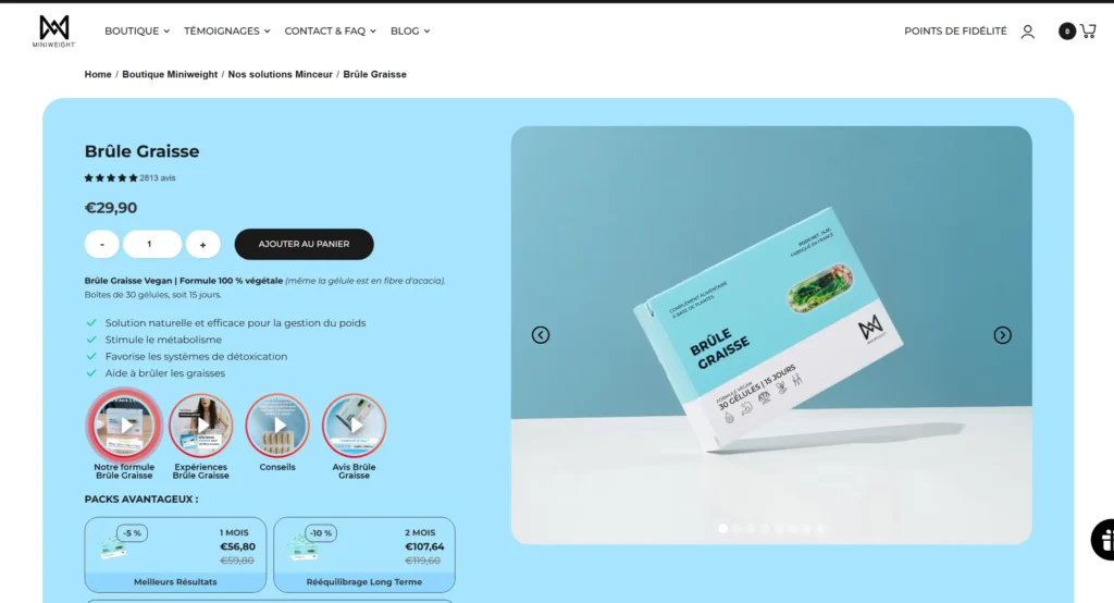 miniweight produit