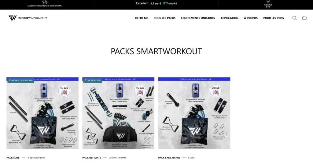 pack smartworkout