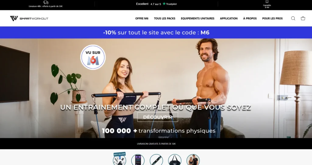 smartworkout page site