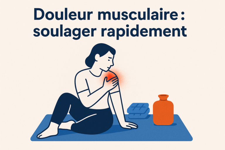 Soulager douleur musculaire rapidement illustration